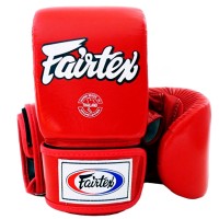 Fairtex TGO3 Снарядные Перчатки Тайский Бокс Открытый Большой Палец Красные 